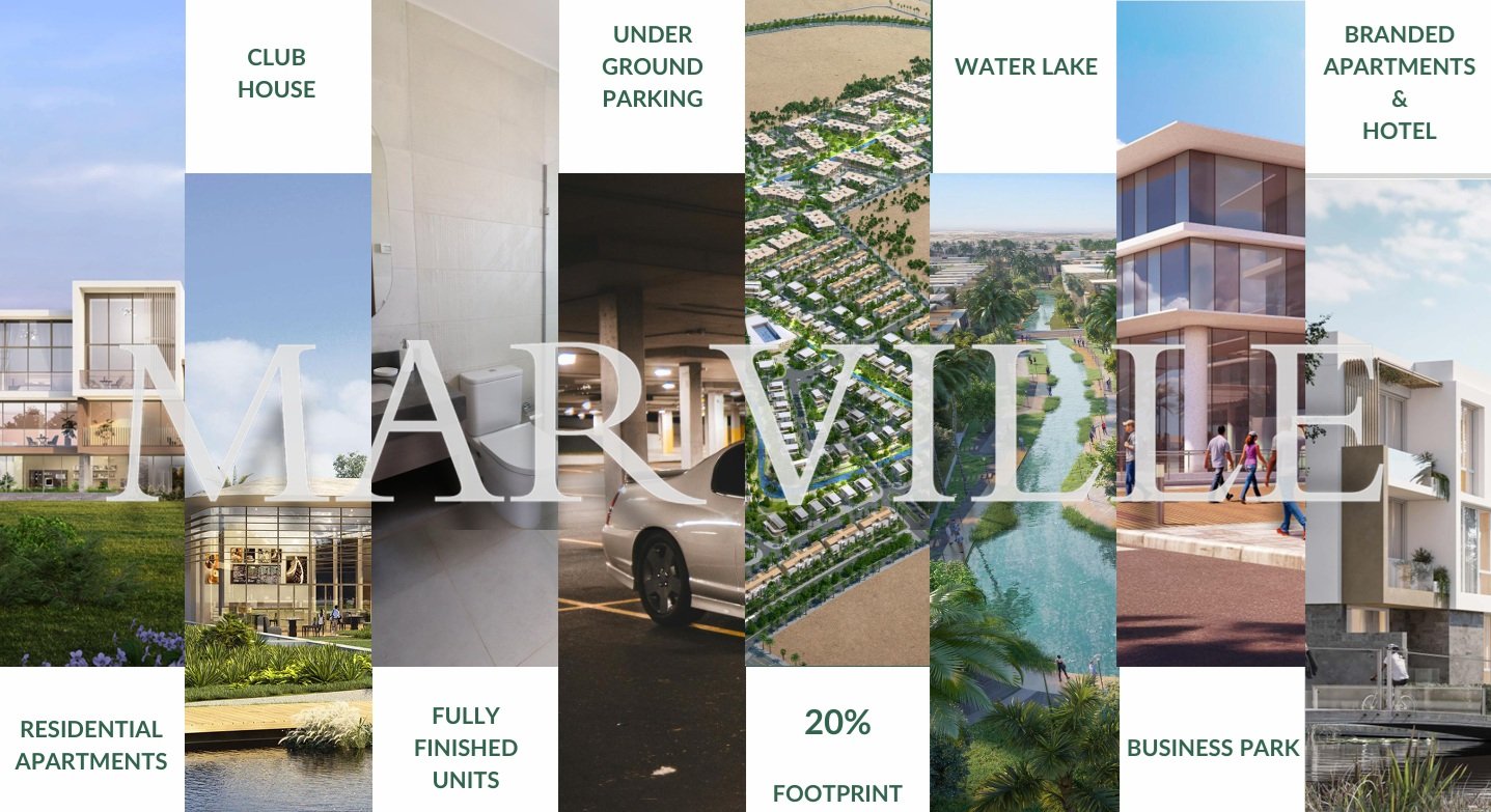 Branded apartments By Almarasem – Operated by Rotana – MarVille – New Zayed