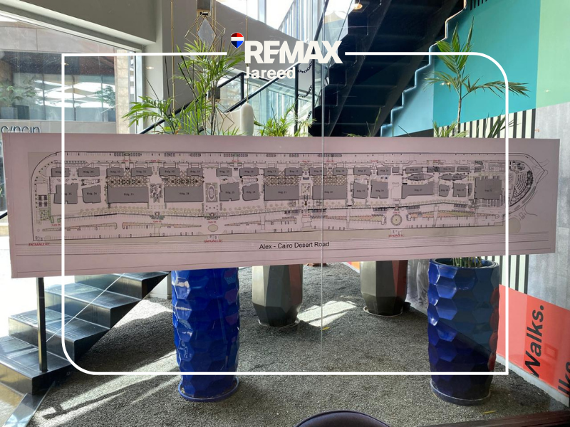 Shop 96m for rent in Walk of Cairo Sheikh Zayed