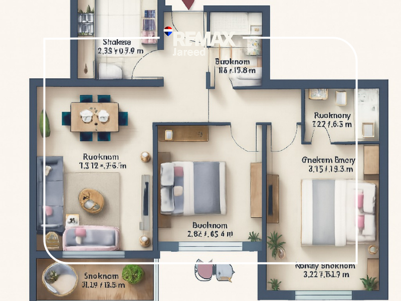 Apartment in Mar Ville New Zayed by Al Marasem – Fully Finished