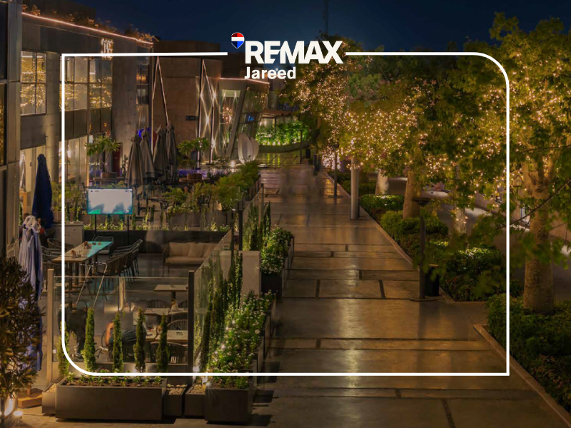 Shop 96m for rent in Walk of Cairo Sheikh Zayed