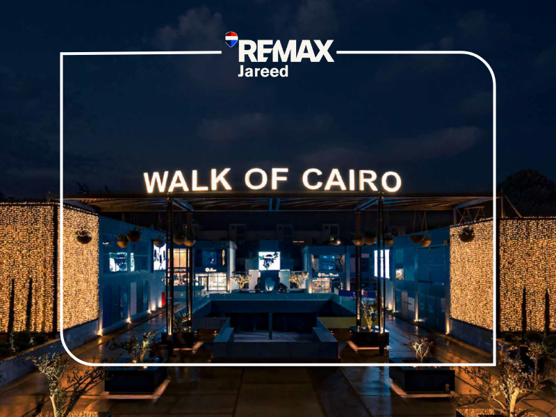 Shop 96m for rent in Walk of Cairo Sheikh Zayed