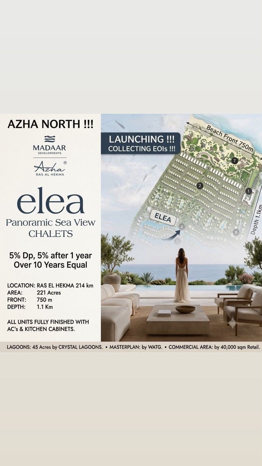 Azha North Coast – OGMA (Direct Lagoon View)